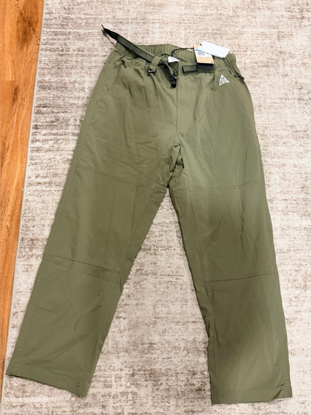 Nike ACG UV Hiking Pants Dark Stucco Vintage Green FN2450 053 MEDIUM NWT